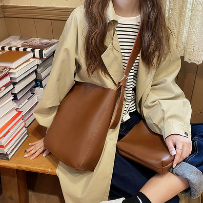 solvbao  Minimalist All-match Chic Shoulder Bag, PU Leather Crossbody Bag, Women's Daily Use Bag