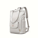 Waterproof Stylish Laptop Backpack, Casual Nylon Shoulder Bag,  Top Open College Student School Bag