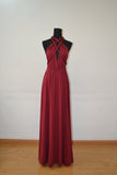 solvbao New Spandex Wine Red Multi Way Bridesmaid Dress, Women Summer Dress,Convertible Dresses