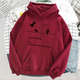 Solvbao Autumn New Harajuku Kpop Women's Retro Hoodie Dinosaur Long Sleeve Top Tee Fashion Casual Sports Shirt Ladies Clothing Hoodie