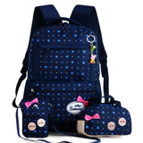 solvbao 3pcs/set Printing School Bags Backpacks Schoolbag Fashion Kids Lovely Backpack For Children Girls School bag Student Mochila sac