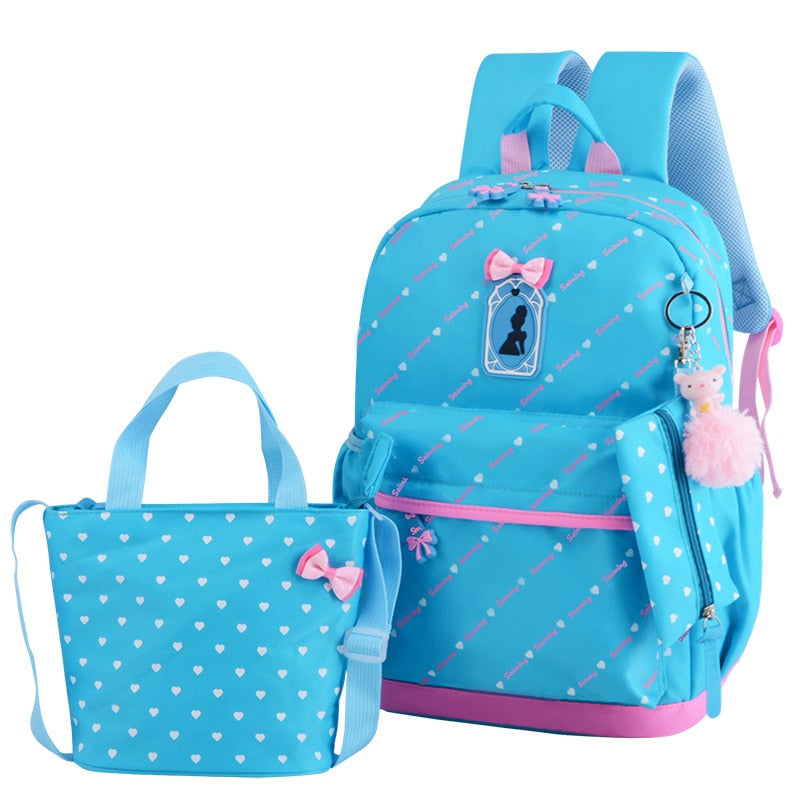 solvbao 3pcs/set Printing School Bags Backpacks Schoolbag Fashion Kids Lovely Backpack For Children Girls School bag Student Mochila sac