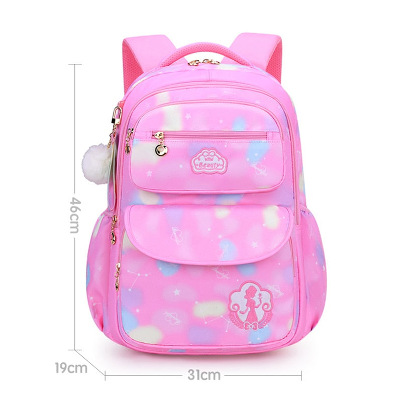 solvbao Cute Girls School Bags Children Primary School Backpack satchel kids book bag Princess Schoolbag Mochila Infantil 2 szies