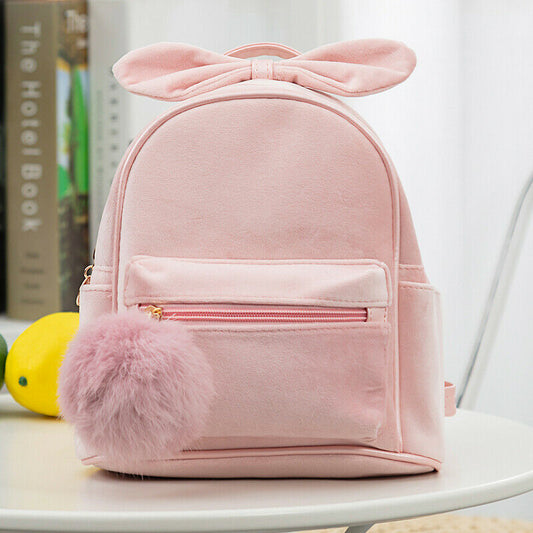 solvbao Cute Kid Toddler Mini Backpack Kindergarten Schoolbag Baby Cartoon Bowknot Shoulder Bag Handbag Fashion