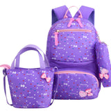 solvbao 3pcs/set Printing School Bags Backpacks Schoolbag Fashion Kids Lovely Backpack For Children Girls School bag Student Mochila sac