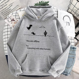 Solvbao Autumn New Harajuku Kpop Women's Retro Hoodie Dinosaur Long Sleeve Top Tee Fashion Casual Sports Shirt Ladies Clothing Hoodie