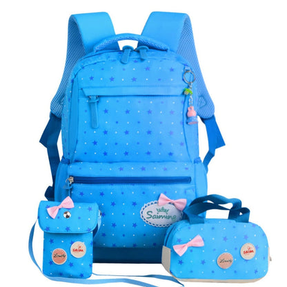 solvbao 3pcs/set Printing School Bags Backpacks Schoolbag Fashion Kids Lovely Backpack For Children Girls School bag Student Mochila sac