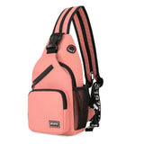 solvbao - Fashion Women Oxford Cloth Chest Bag Solid Color Shoulder Crossbody Bag Women Men Casual Sport Travel Large Capacity Backpack