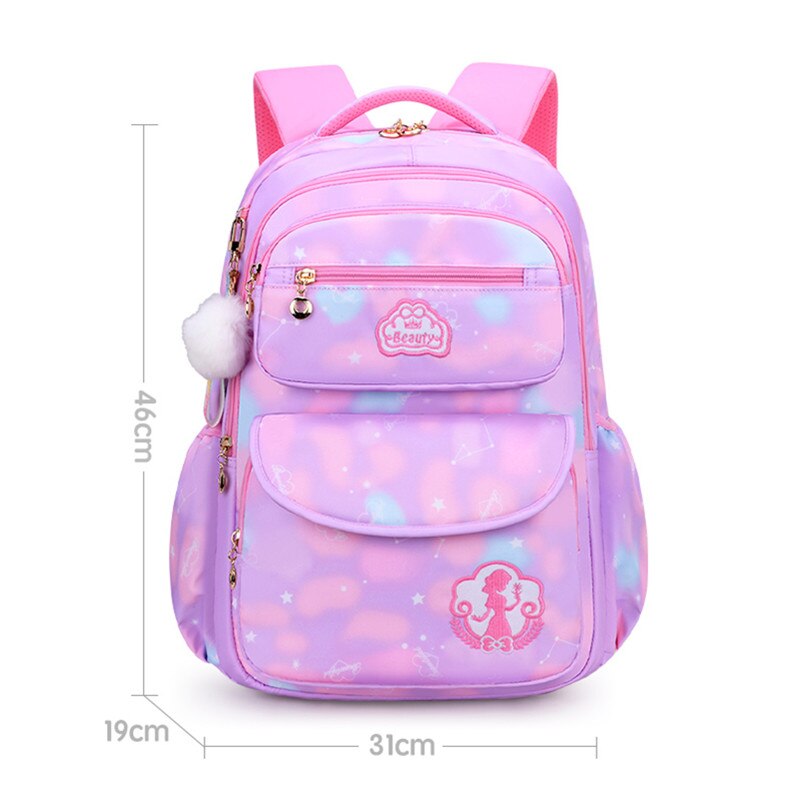 solvbao Cute Girls School Bags Children Primary School Backpack satchel kids book bag Princess Schoolbag Mochila Infantil 2 szies