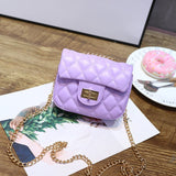 solvbao Children's Mini Handbags Cute Crossbody Bags for Kids Small Coin Wallet Pouch Baby Girls Rivet Party Clutch Purse Chain Bag