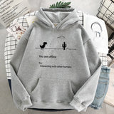 Solvbao Autumn New Harajuku Kpop Women's Retro Hoodie Dinosaur Long Sleeve Top Tee Fashion Casual Sports Shirt Ladies Clothing Hoodie