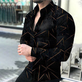 Solvbao Spring Autumn Men printed Shirts Turn-down Collar Buttoned Shirt Men's Casual Long Sleeve social shirt Tops Men's clothing