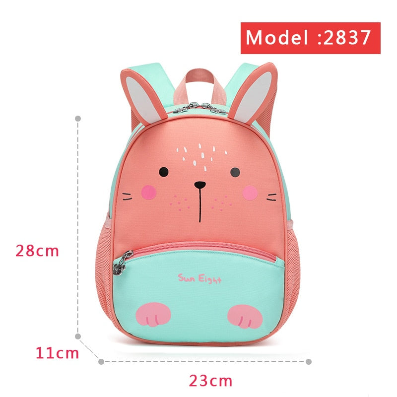 solvbao Hot 3D Cartoon Animal Baby Backpacks kindergarten Schoolbag  Kids Backpack Children School Bags Girls Boys Backpacks