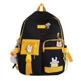 solvbao  Buckle Badge Women's Backpack Candy Color Fashion Cute Schoolbag Shoulder Student Bag Teenage Girl College School Backpacks