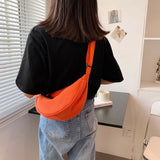 solvbao - Fashion Women's Waist Bag New Summer Messenger Shoulder Canvas Bag Multifunctional Chest Bag All-match Mochila Mujer