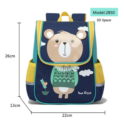 solvbao Hot 3D Cartoon Animal Baby Backpacks kindergarten Schoolbag  Kids Backpack Children School Bags Girls Boys Backpacks