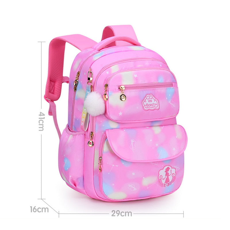 solvbao Cute Girls School Bags Children Primary School Backpack satchel kids book bag Princess Schoolbag Mochila Infantil 2 szies