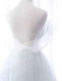 Solvbao Mint Green and White Glam Tulle with Lace Long Wedding Party Dress, Beautiful Formal Dresses