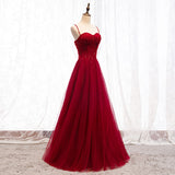 SOLVBAO Bridal Toast Dress  New Summer Red Slip Engagement Light Yarn Long Wedding Banquet Evening Dress