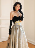 solvbao Simple Pretty A-line Sweetheart Long Party Dress, Sweetheart Floor Length Prom Dress