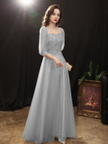 SOLVBAO Banquet Evening Dress  Summer New Gray Simple Sisters Group Party Dress Host Art Exam Performance Dress