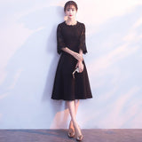 Black Evening Dress  New Birthday Banquet Party Small Dress Daily Style Banquet Dress Spring