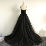 solvbao Charming Black Long Party Gowns, Black Evening Prom Dress