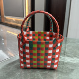 Bag Woven Bag Handbag Hand Collar Bag Beach Bag Vegetable Basket Woven Bag Female Tote Bag Wholesale Hand Gift Basket