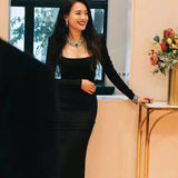 SOLVBAO Celebrity Style Shu Qi High-End Fishtail Banquet Annual Meeting  New Long Sleeve Autumn and Winter Evening Dress in Stock