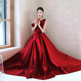 SOLVBAO Black Evening Dress New  New Satin Dress Texture Western Style Company Annual Meeting Graduation Dress Summer