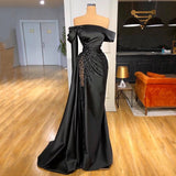 SOLVBAO Cross-Border European and American off-Shoulder Party Evening Dress  New Elegant Slimming Dress Fishtail Annual Meeting Dress for Women