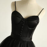 solvbao Charming Black Long Party Gowns, Black Evening Prom Dress