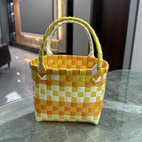 Bag Woven Bag Handbag Hand Collar Bag Beach Bag Vegetable Basket Woven Bag Female Tote Bag Wholesale Hand Gift Basket