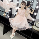 SOLVBAO Girls Dress  New Summer Clothes Children's Western Style Puff Gauze Skirt Summer Little Girl Mesh Princess Dress