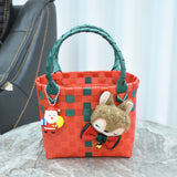 Bag Woven Bag Handbag Hand Collar Bag Beach Bag Vegetable Basket Woven Bag Female Tote Bag Wholesale Hand Gift Basket