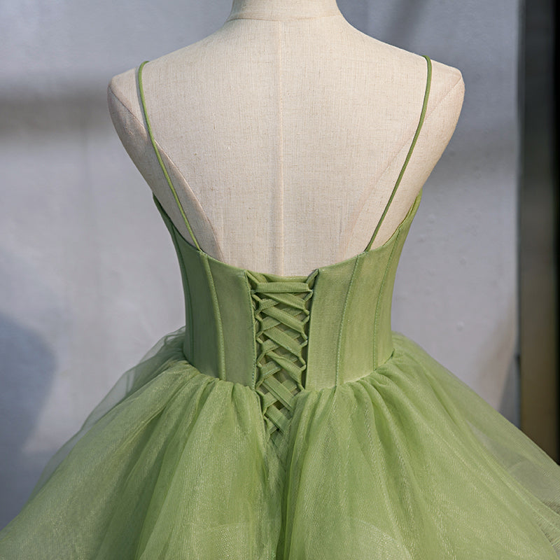 Solvbao Gorgeous Light Green Sweetheart Tulle Formal Dress, Sweet 16 Gown Quinceanera Dress