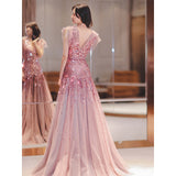 SOLVBAO High-End Fishtail Evening Dress  New Elegant Socialite Annual Meeting Host Dress Model Catwalk Performance Costumes