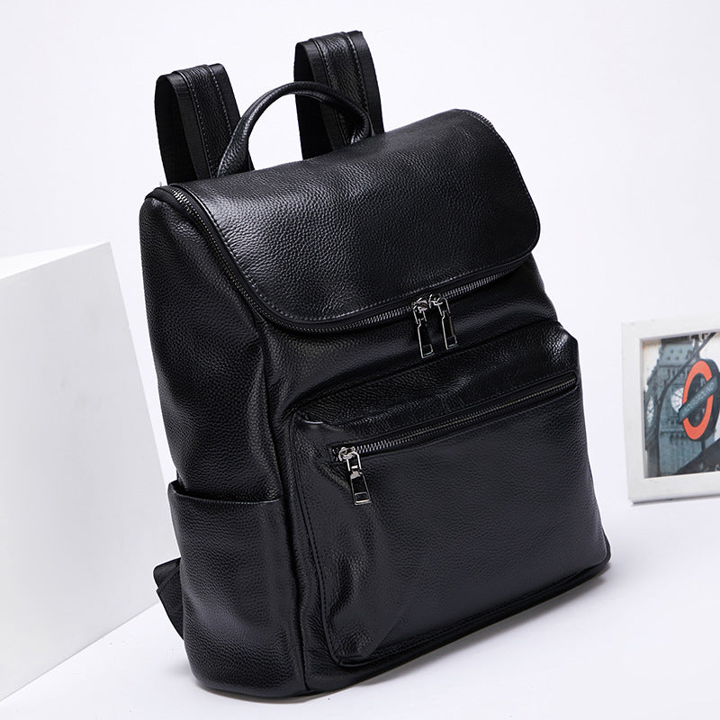 SOLVBAO 2025 New backpack bag, leather large-capacity travel bag, gender-neutral, both men and women can backpack, office workers travel computer bag