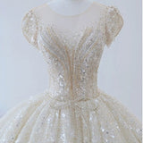 SOLVBAO Starry Sky  Wedding Dress  New Bridal High-End Temperament Luxury Heavy Work Large Tail Court Style High-End Sense