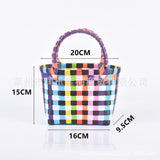 Bag Woven Bag Handbag Hand Collar Bag Beach Bag Vegetable Basket Woven Bag Female Tote Bag Wholesale Hand Gift Basket