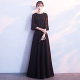 Black Evening Dress  New Birthday Banquet Party Small Dress Daily Style Banquet Dress Spring