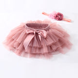 SOLVBAO Girl's Miniskirt Girls' Short Skirt Tutu Skirt Baby European and American Princess Dress Infant Sudden Mesh Bubble Skirt