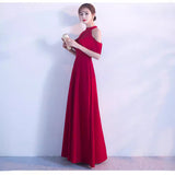 SOLVBAO Evening Dress Women's Long Elegant Slimming Banquet Dress Korean Princess Party Slim Fit Dress 3688