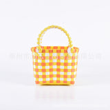 Bag Woven Bag Handbag Hand Collar Bag Beach Bag Vegetable Basket Woven Bag Female Tote Bag Wholesale Hand Gift Basket