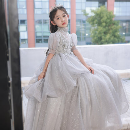 Children's Dress High-End Princess Dress Girl Host Catwalk Flower Girl Wedding Little Girl Piano Performance Costume