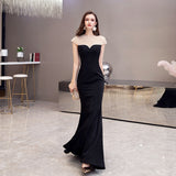 SOLVBAO Fishtail Evening Dress Banquet  New Fashion Elegant Graceful Toast Clothing Slim-Fit Long Host Annual Meeting Women