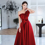 SOLVBAO Black Evening Dress New  New Satin Dress Texture Western Style Company Annual Meeting Graduation Dress Summer