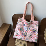 Spring and Summer New Colorful Flora Bag Double-Layer Large Capacity Female Student Shopping Commuter Shoulder Bag Bag