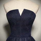 Solvbao Charming Navy Blue Gradient Bridesmaid Dress, Tulle A-line Party Dress