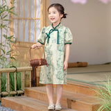 SOLVBAO Boys Han Chinese Clothing Suits Girls National Style Cheongsam Summer Children Ancient Chinese Costume Baby Tang Costume Children's Day Performance Clothing